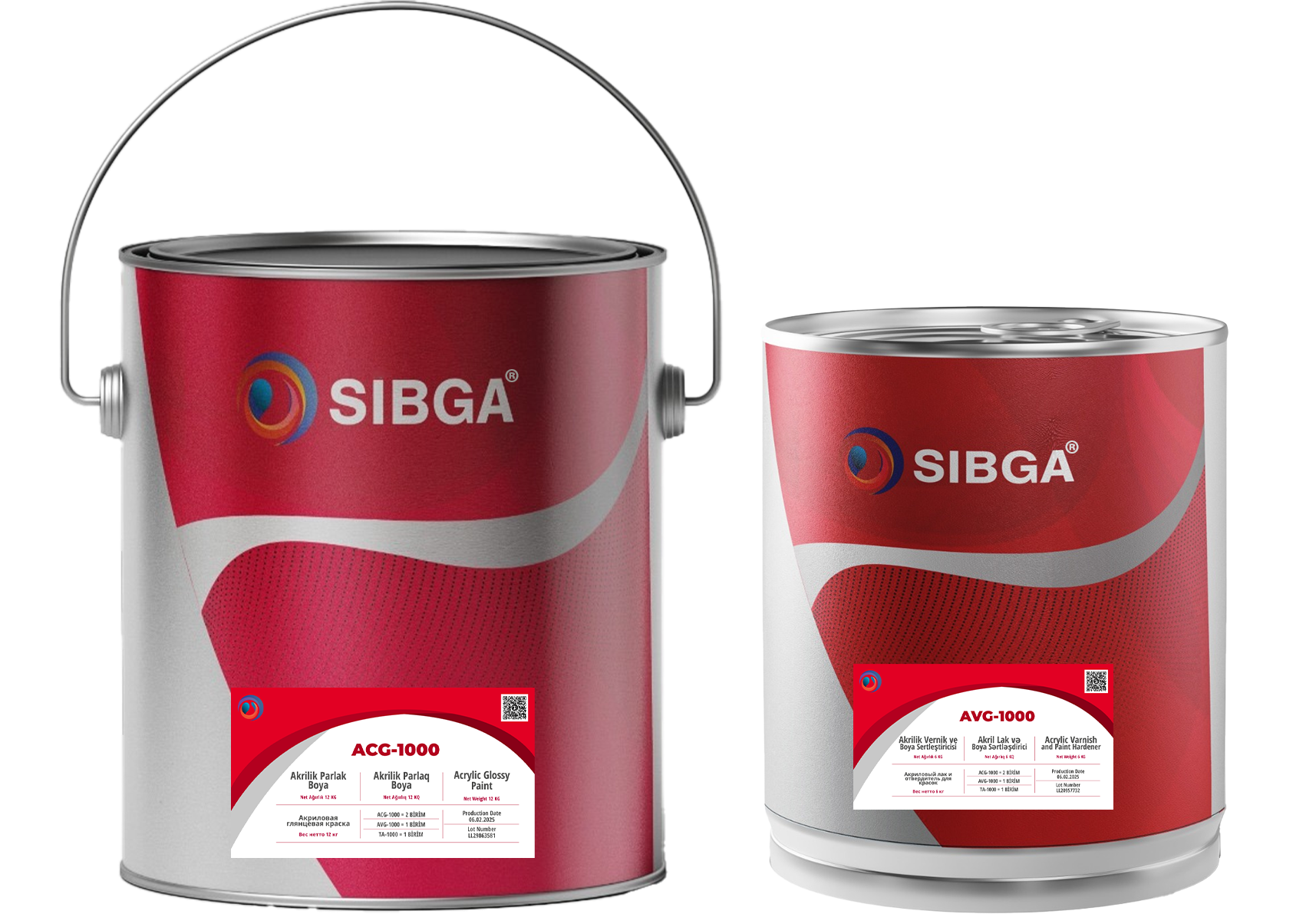 ACG-1000 2+1 Akrilik Parlaq Boya